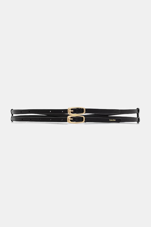 Calvin Klein pasek damski skórzany czarny LV04F7077G