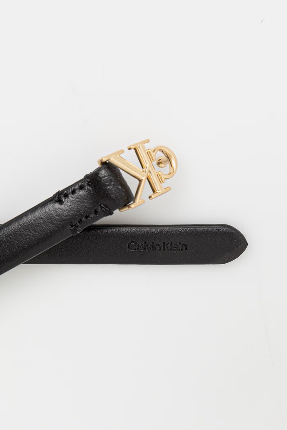 Calvin Klein pasek damski skórzany LV04F7085G czarny SS26