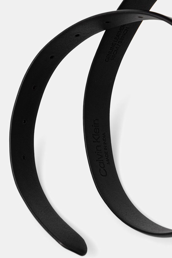 Calvin Klein pasek damski skórzany LV04F7100G czarny SS26
