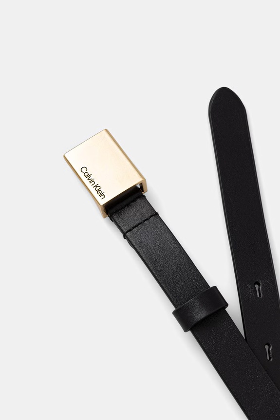 Calvin Klein pasek damski skórzany LV04F7089G czarny SS26