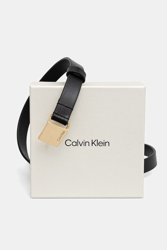 Akcesoria Calvin Klein pasek damski skórzany LV04F7089G czarny