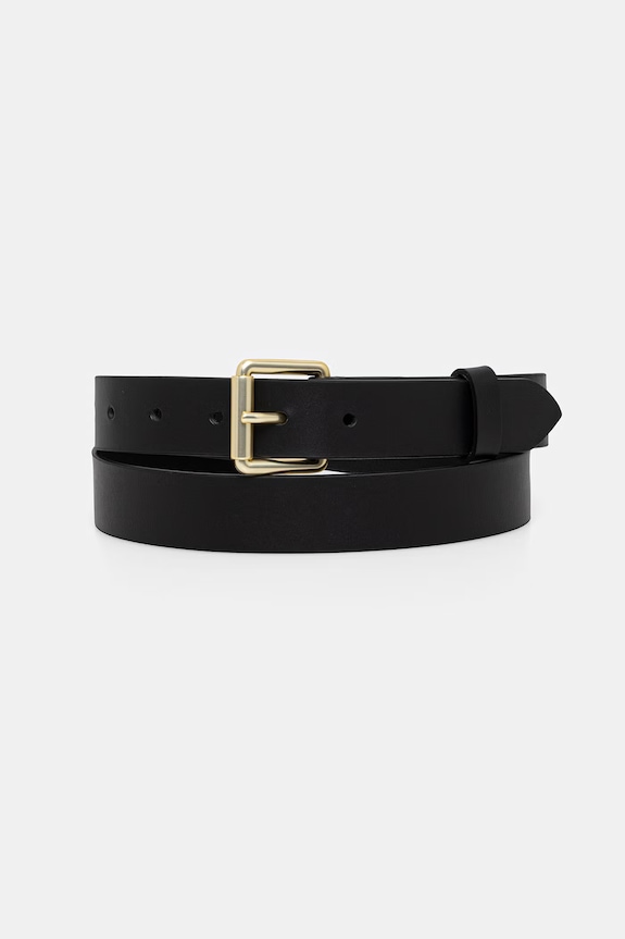 Barbour curea pentru femei, din piele Maia negru LAC0353