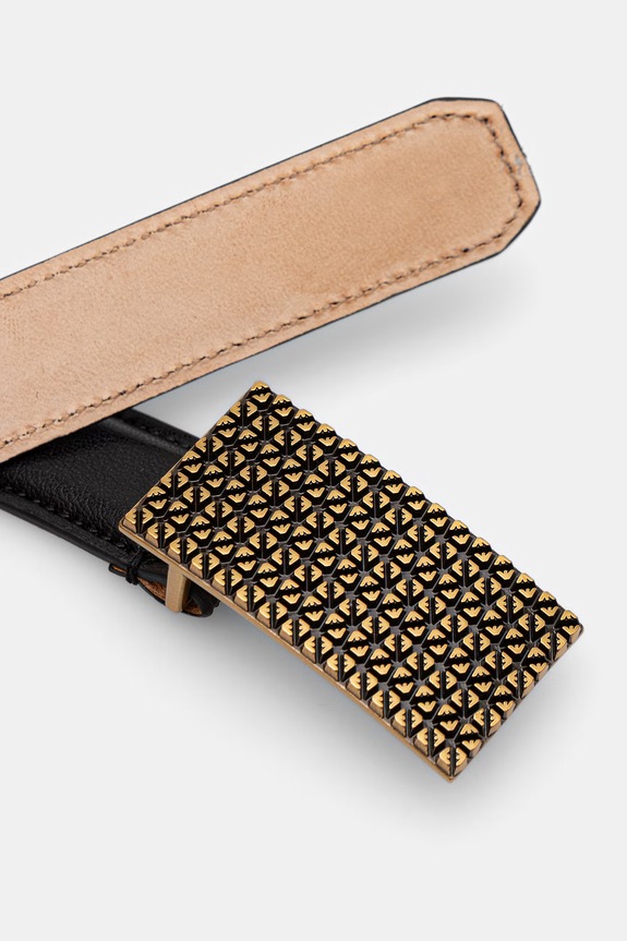 Pas Emporio Armani EW004217.AF24349 črna SS26