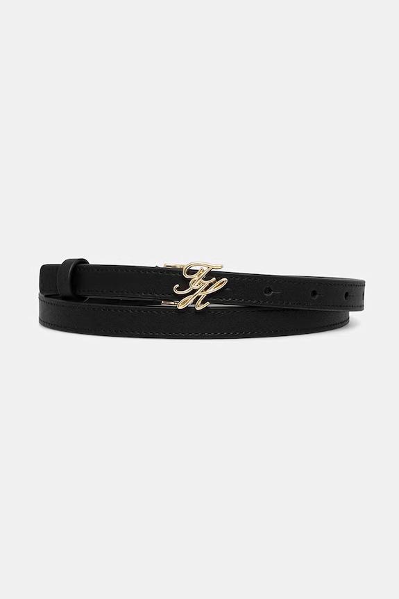 Tommy Hilfiger curea pentru femei, din piele negru AW0AW18609