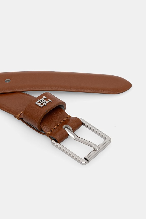 Tommy Hilfiger pasek damski skórzany AW0AW18651 brązowy SS26