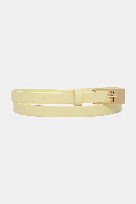 United Colors of Benetton cintura da donna in similpelle giallo 6NPGVL001