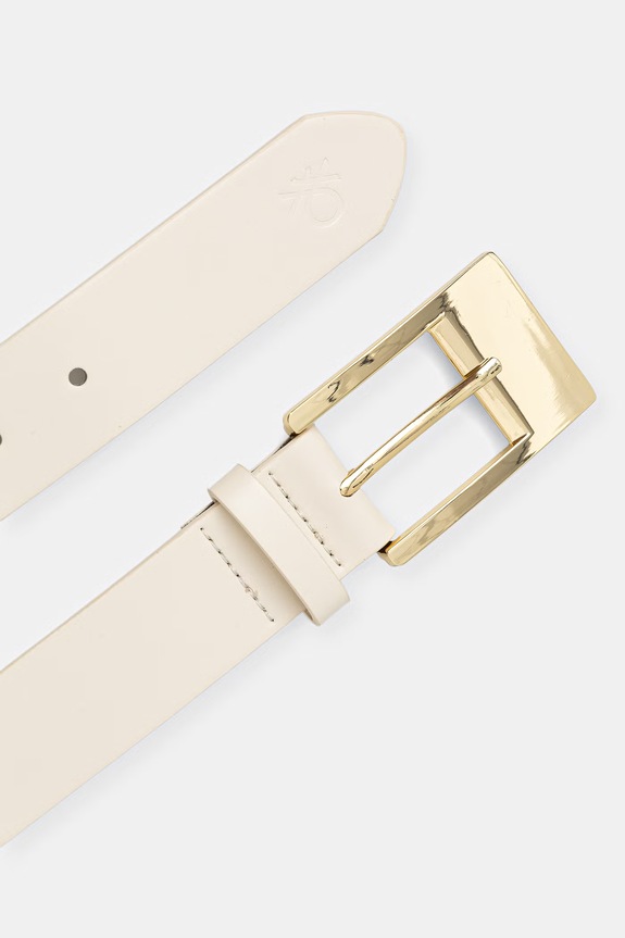 United Colors of Benetton Ζώνη Γυναικεία 6NPGVL002 μπεζ SS26