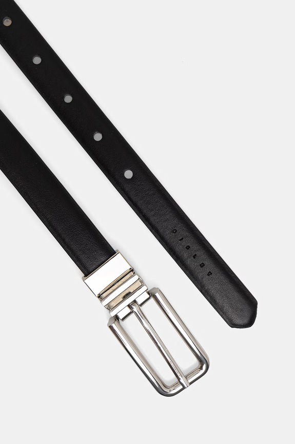 Sisley ζώνη διπλής όψης Γυναικεία 6UDQWL03F μαύρο SS26