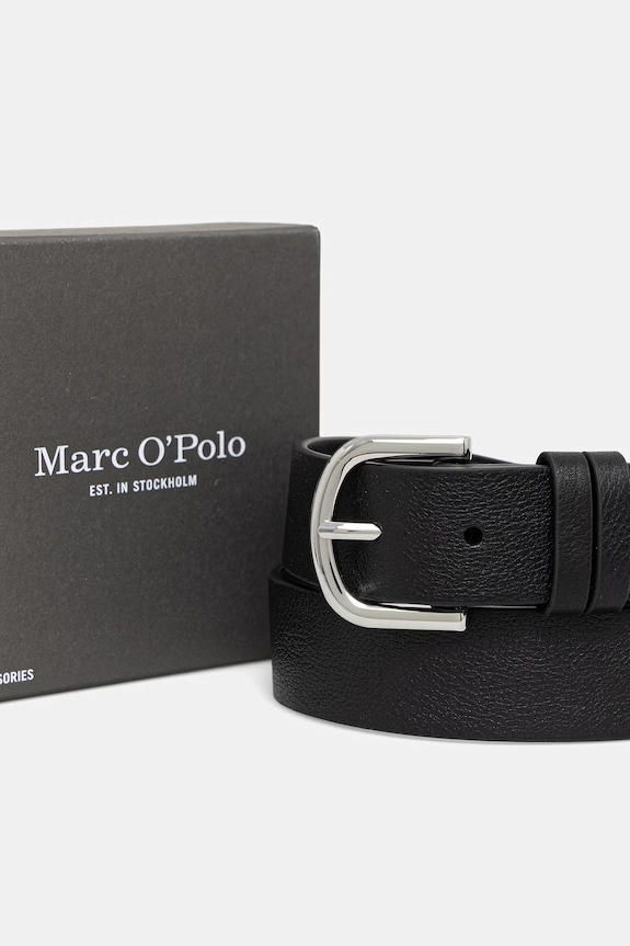 Accesorii Marc O'Polo curea pentru femei, din piele 5000011515 negru