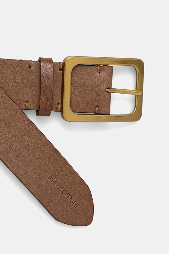 Marc O'Polo pasek damski skórzany 5000011525 brązowy SS26