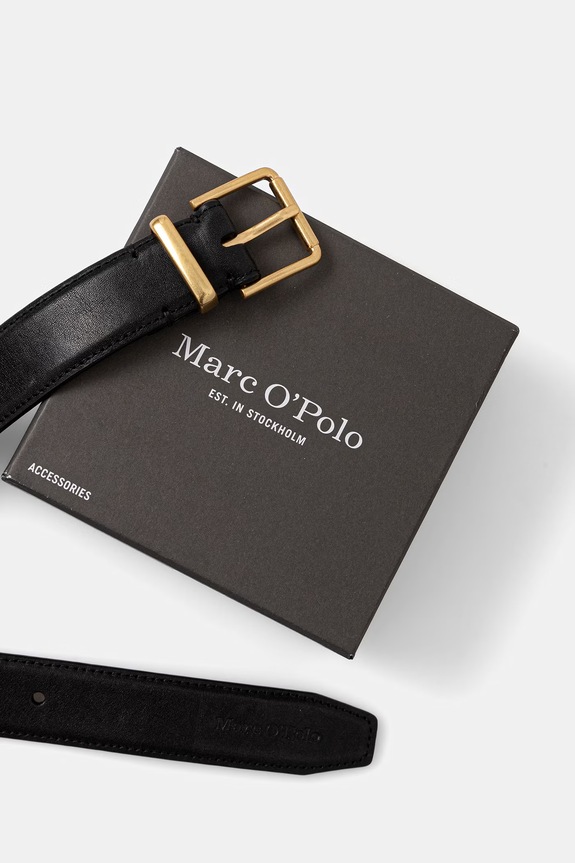 Accesorii Marc O'Polo curea de damă din piele 5000011527 negru