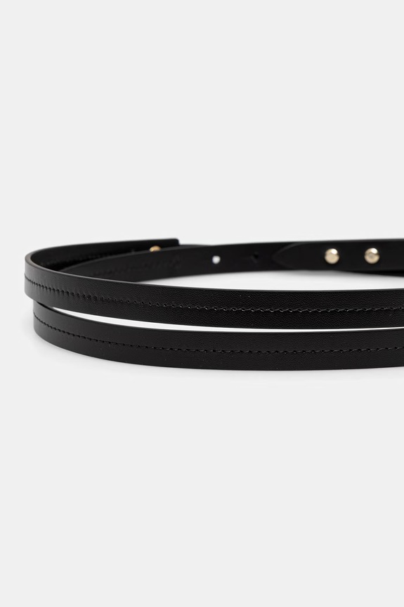 Accesorii Patrizia Pepe curea pentru femei, din piele 2W0030.L048 negru