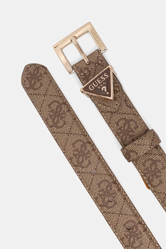 Guess remen za žene od imitacije kože NOELLE BW9291.P5425 bež SS26