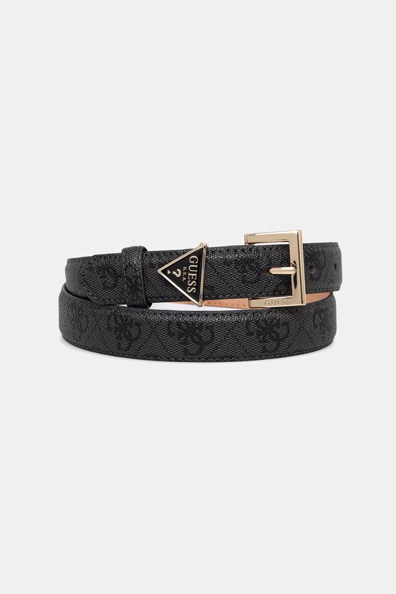 Guess remen za žene od imitacije kože NOELLE siva BW9291.P5425