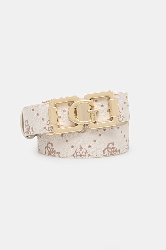Guess pasek EMELIE imitacja skóry licowej beżowy BW9359.P6230