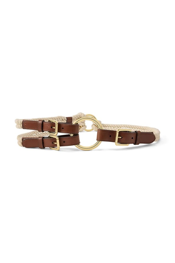 Lauren Ralph Lauren fonott öv női barna 412P06084