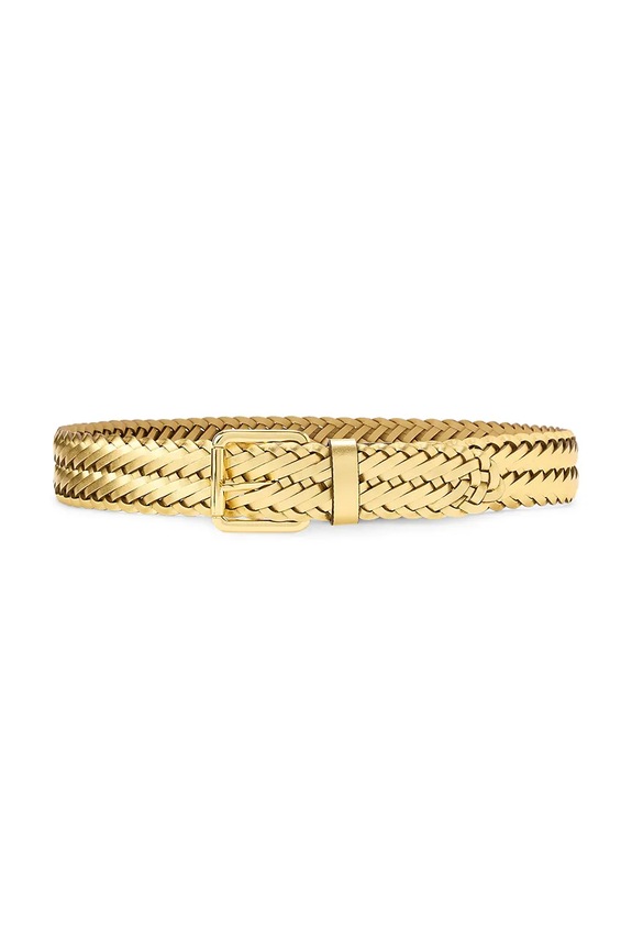 Lauren Ralph Lauren dvostranski pas ženski usnjen zlata 412P06090