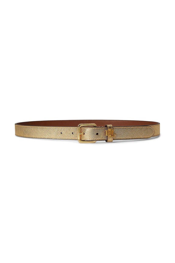 Lauren Ralph Lauren curea pentru femei, din piele aur 412P10154
