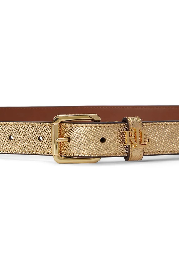 Lauren Ralph Lauren curea pentru femei, din piele 412P10154 aur SS26