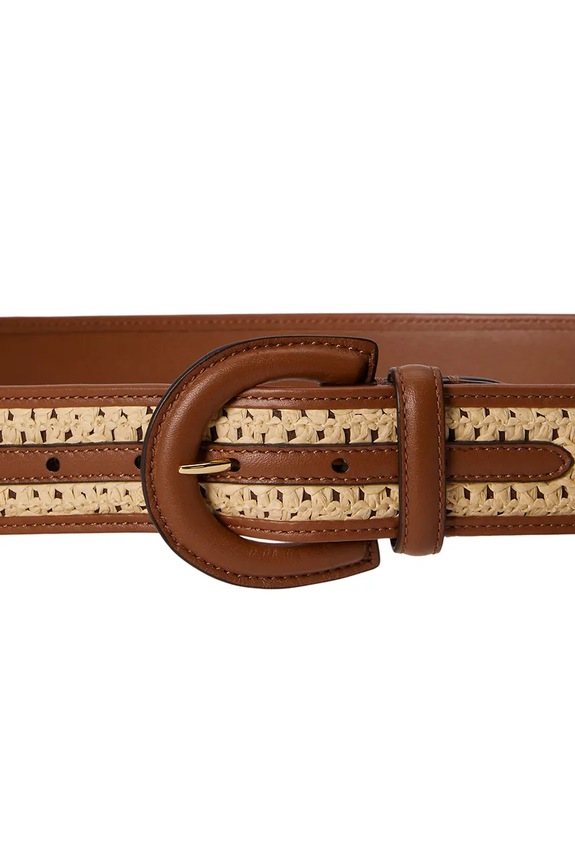 Lauren Ralph Lauren Pas za obleko ženski 412P10209 rjava SS26