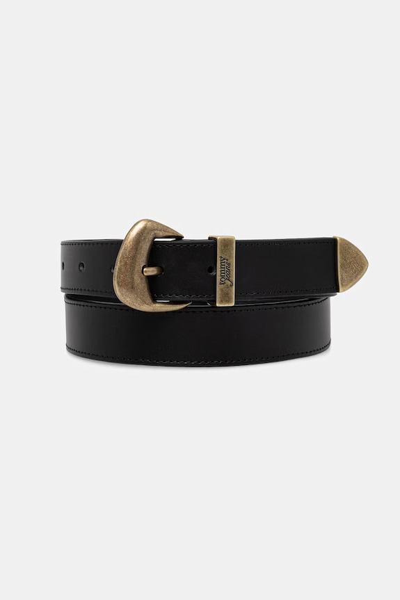 Tommy Jeans curea pentru femei, din piele negru AW0AW18845