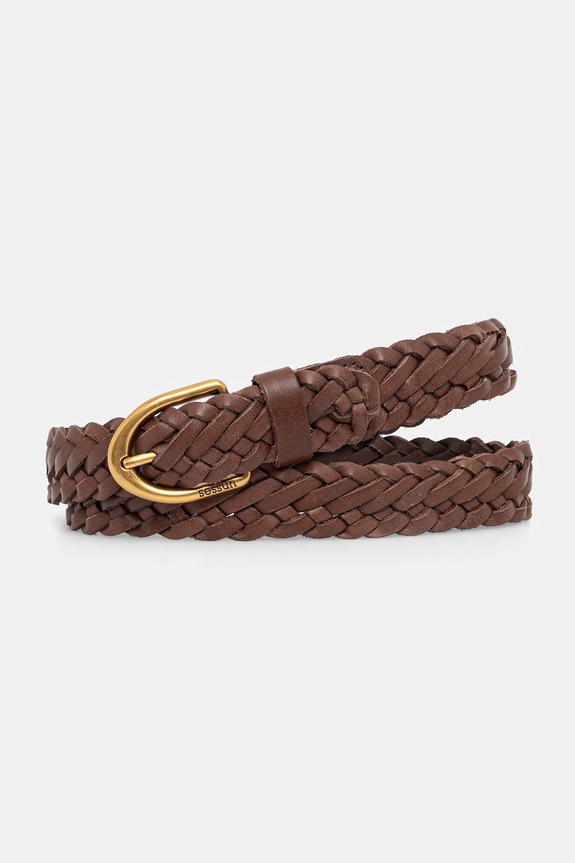 Sessun cintura in pelle marrone 25116009