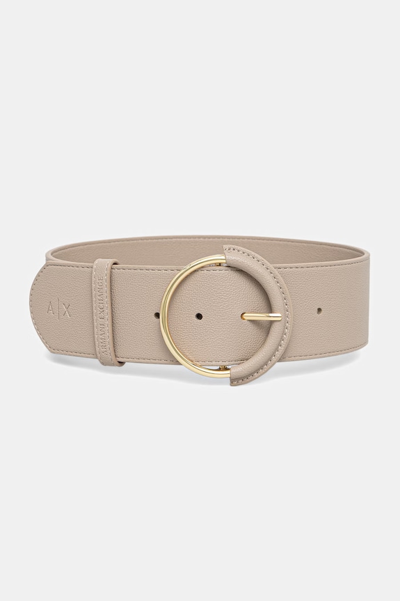 Armani Exchange opasok dámsky z imitácie kože béžová XW002621.AF22692