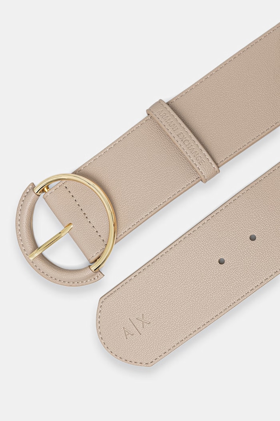 Armani Exchange opasok dámsky z imitácie kože XW002621.AF22692 béžová SS26