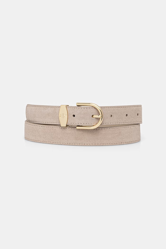 Armani Exchange curea pentru femei, din piele bej XW002848.AF27395