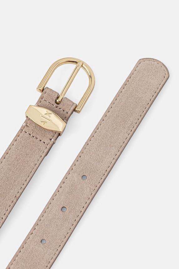 Armani Exchange curea pentru femei, din piele XW002848.AF27395 bej SS26