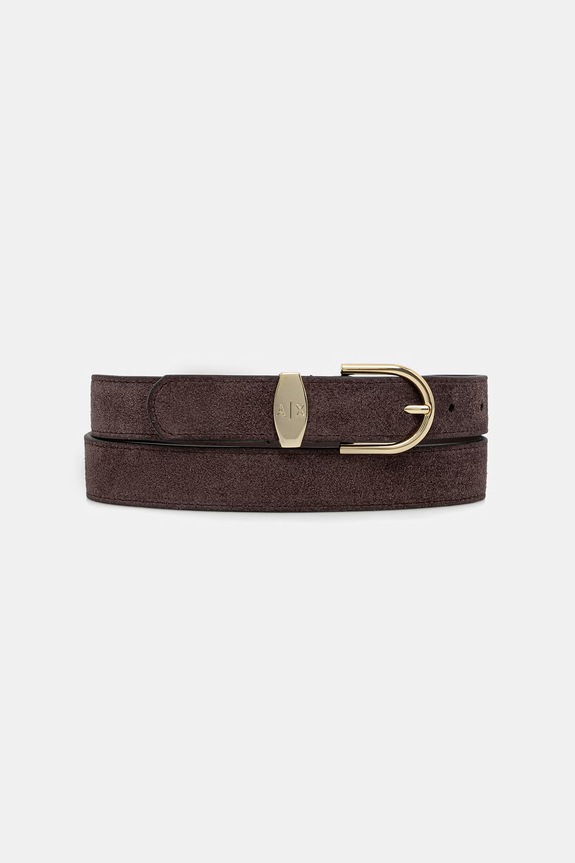 Armani Exchange pasek damski skórzany brązowy XW002848.AF27395
