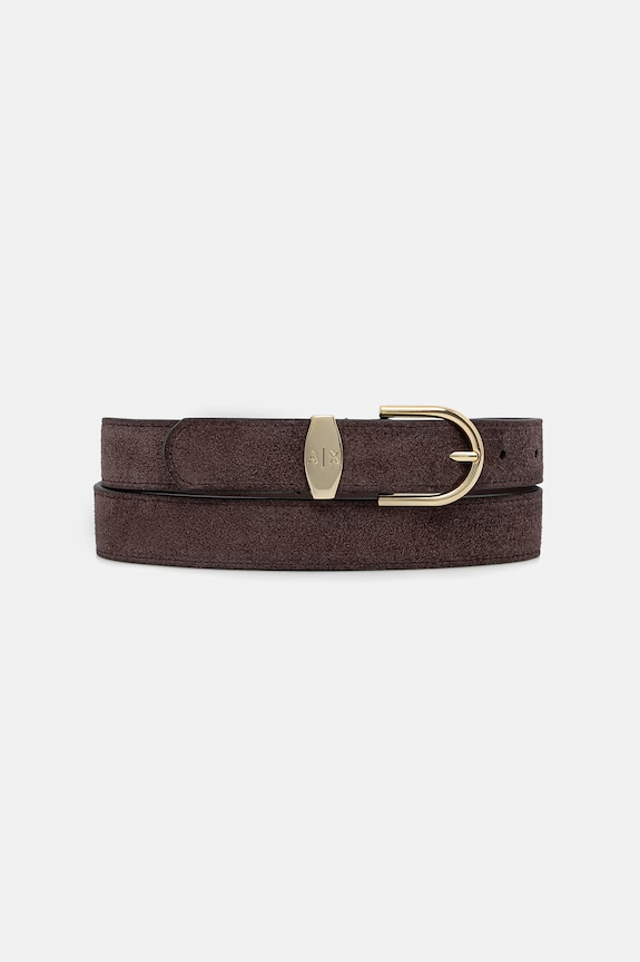 Armani Exchange pasek damski skórzany brązowy XW002848.AF27395