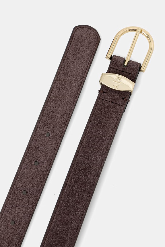 Armani Exchange pasek damski skórzany XW002848.AF27395 brązowy SS26