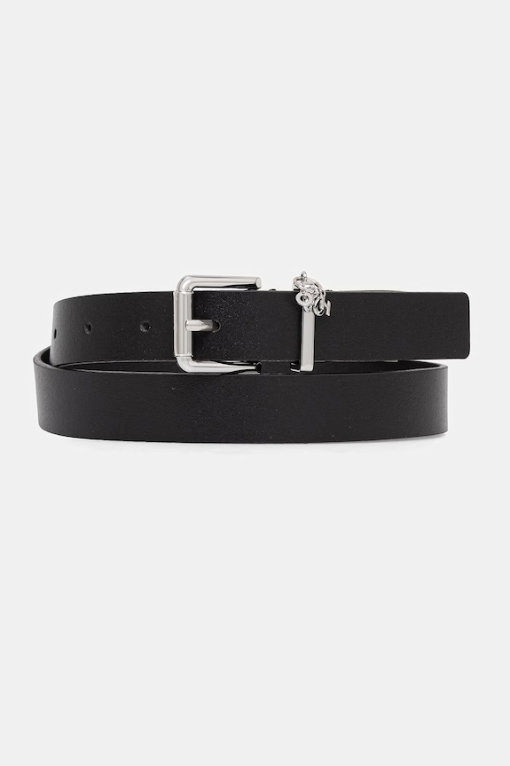 HUGO curea de piele Palm-charm_Sz25 negru 50563533