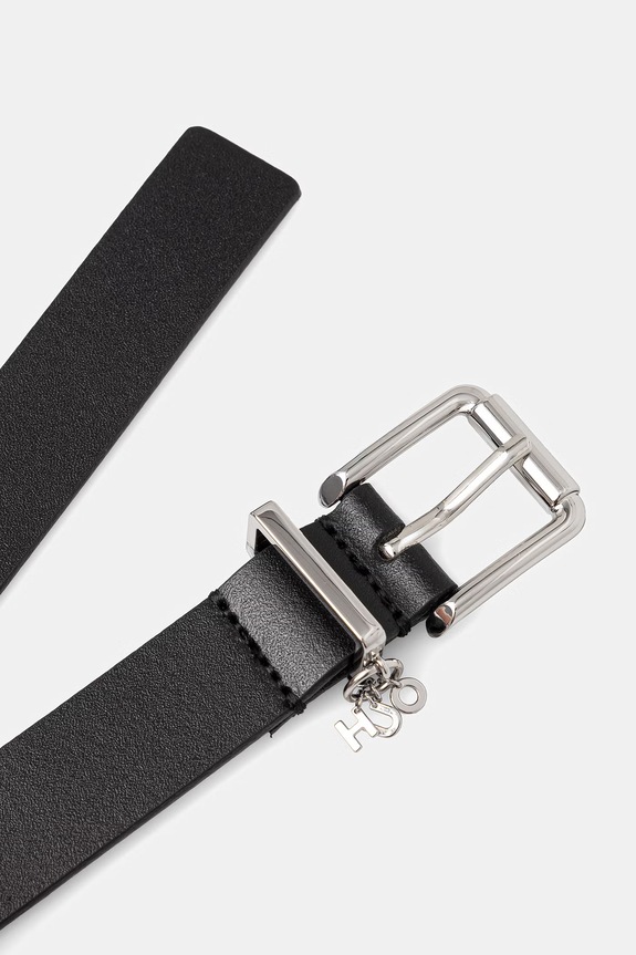 HUGO curea de piele Palm-charm_Sz25 50563533 negru SS26