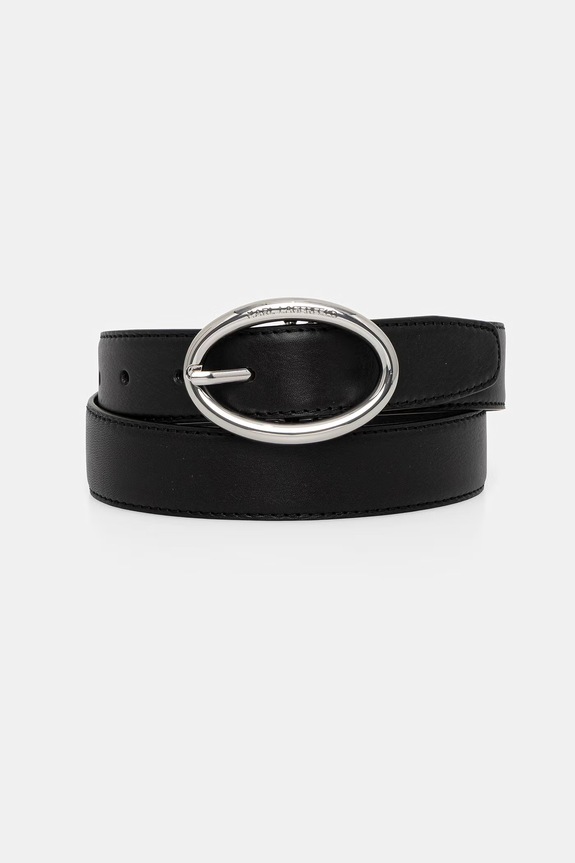 Karl Lagerfeld pasek damski skórzany K/ESSENTIAL czarny B2W33035