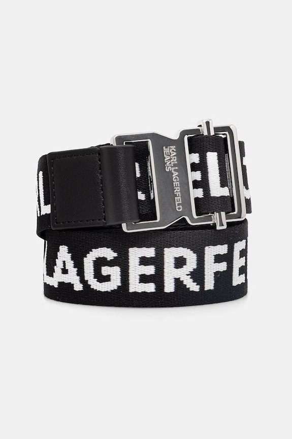Ζώνη Karl Lagerfeld Jeans μαύρο B1W33061