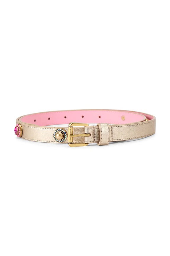 Kurt Geiger London női bőr öv Octavia Belt arany 5632761109