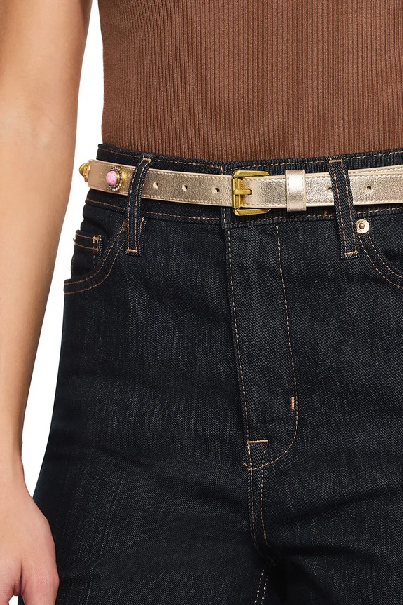 Kurt Geiger London női bőr öv Octavia Belt arany 5632761109