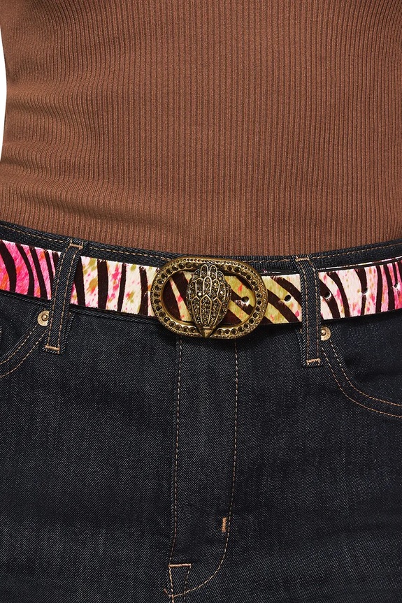 Kurt Geiger London női bőr öv Chelsea 30 Belt rózsaszín 5255957209