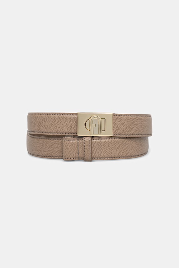Furla pasek damski skórzany beżowy WC00065.ARE000.1257S