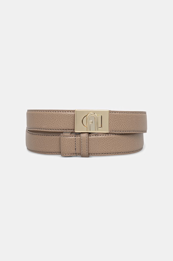Furla pasek damski skórzany beżowy WC00065.ARE000.1257S