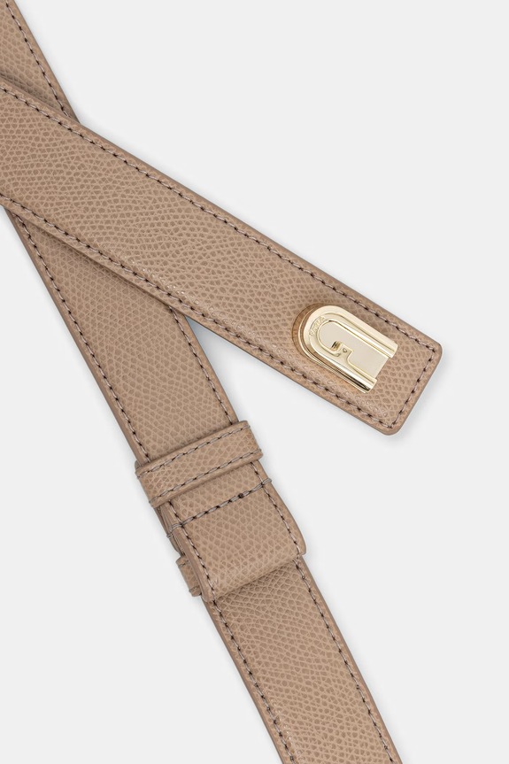 Furla pasek damski skórzany WC00065.ARE000.1257S beżowy SS26