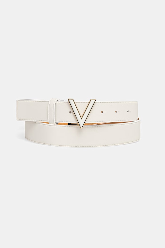 Valentino Bags ζώνη γυναικεία GLOW λευκό VCSA0257