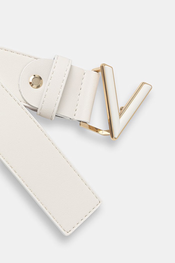 Valentino Bags ζώνη γυναικεία GLOW VCSA0257 λευκό SS26