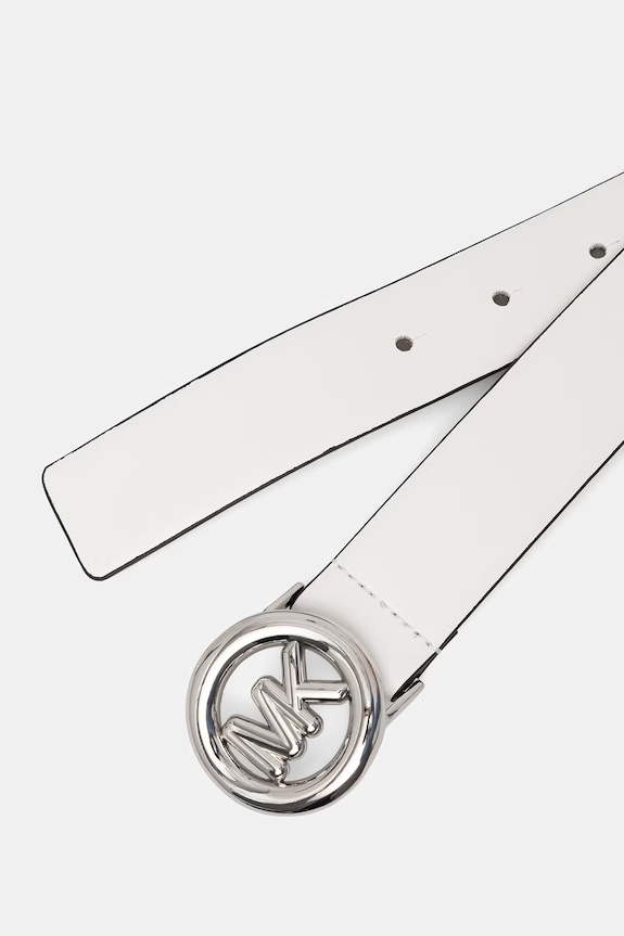MICHAEL Michael Kors pasek damski skórzany 29MKWB551057 biały SS26
