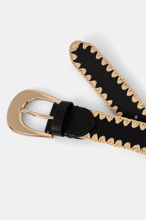 MICHAEL Michael Kors pasek damski 29MKWB557899 beżowy SS26