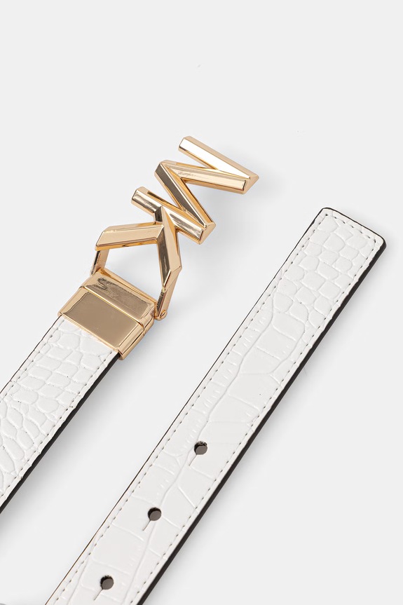 MICHAEL Michael Kors curea pentru femei, din piele 29MKWB557918 alb SS26