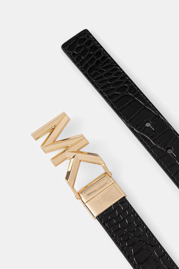 MICHAEL Michael Kors curea pentru femei, din piele 29MKWB557918 negru SS26