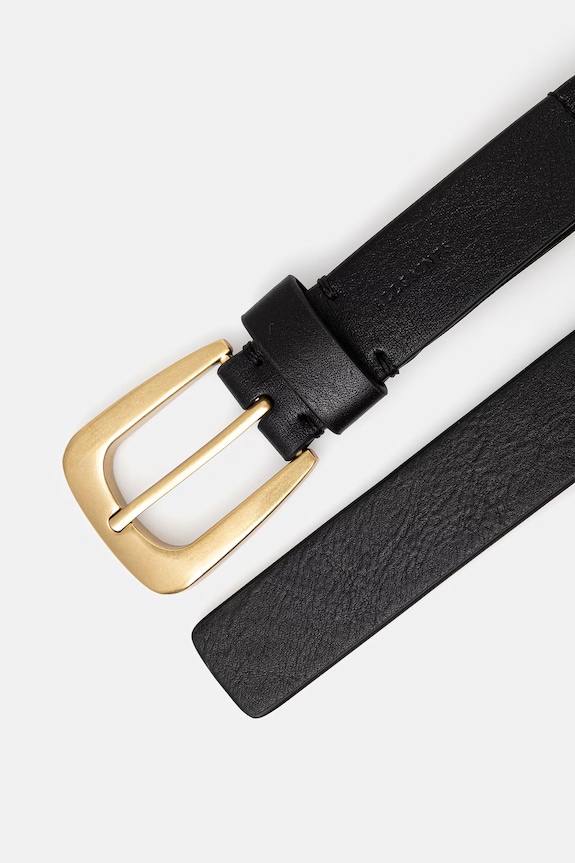 AllSaints curea damă de piele 29W184XE negru SS26